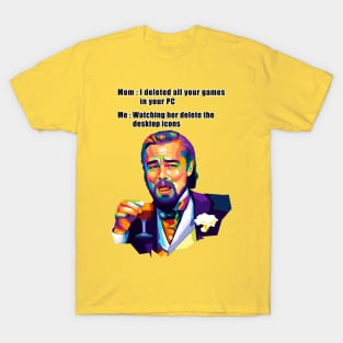 DiCaprio Meme Gamer Pop Art T-Shirt